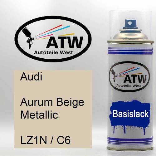 Audi, Aurum Beige Metallic, LZ1N / C6: 400ml Sprühdose, von ATW Autoteile West.